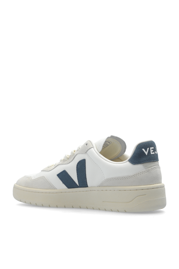 スニーカー VEJA FW24 V-90 (VD2003656 EXTRAWHITENAUTICO) Tênis Veja V-90 O.T Leather Extra White Nautico VD2003656